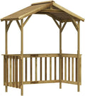 vidaXL barbacoa, 163,5 × 93 × 210 cm, madera, para el jardín, 5x93x210 cm Madera Pino Impregnada