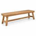 Banco de madera de teca para exterior 180x35x45 cm