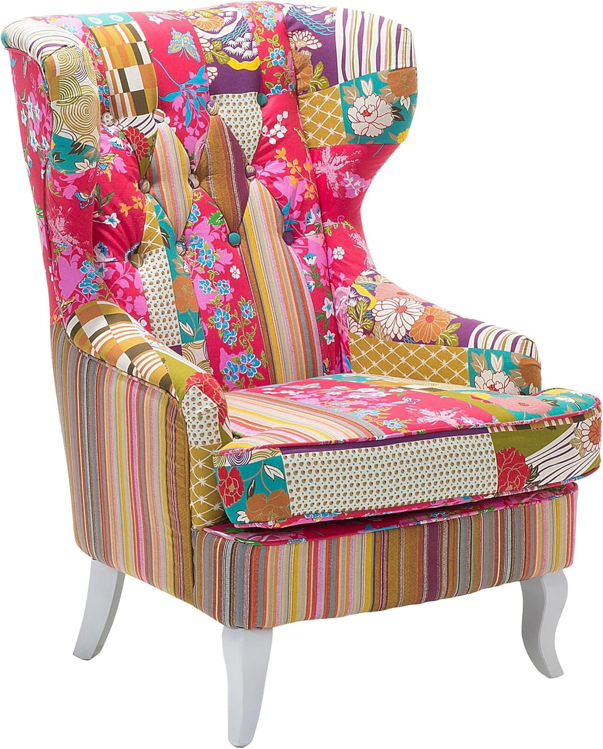 Beliani sillón, 72 × 51 cm, madera, tela