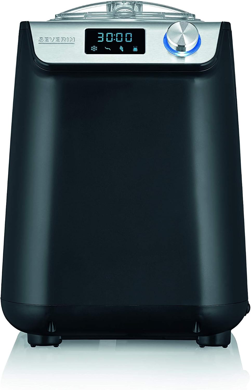 Severin Heladeras, 1.2 l, 135 W, negro, Severin EZ 7407 - Heladera y yogurtera compacta con compresor