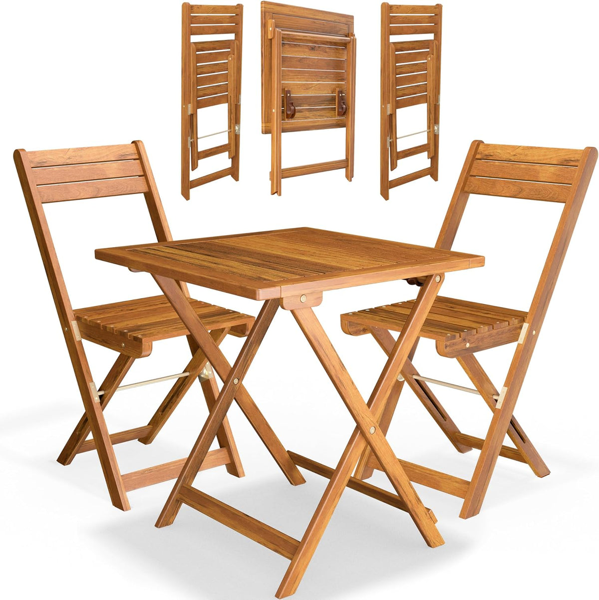 silla, 71 × 58 × 60 cm, plegable, madera, CASARIA