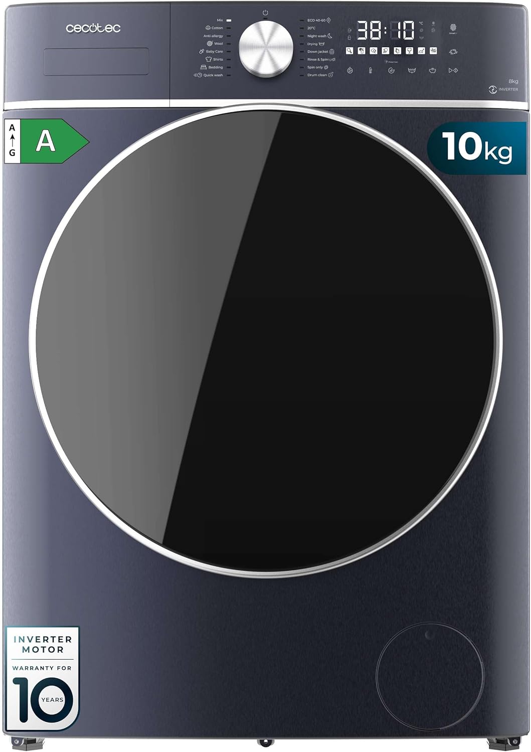lavadora, control inteligente, Cecotec, 16 Programas