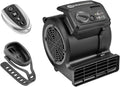 Ventiladores de pedestal AM1202R, 28 × 24 × 31cm, con mando a distancia, Vacmaster, ventilador de 3 velocidades potente y silencioso