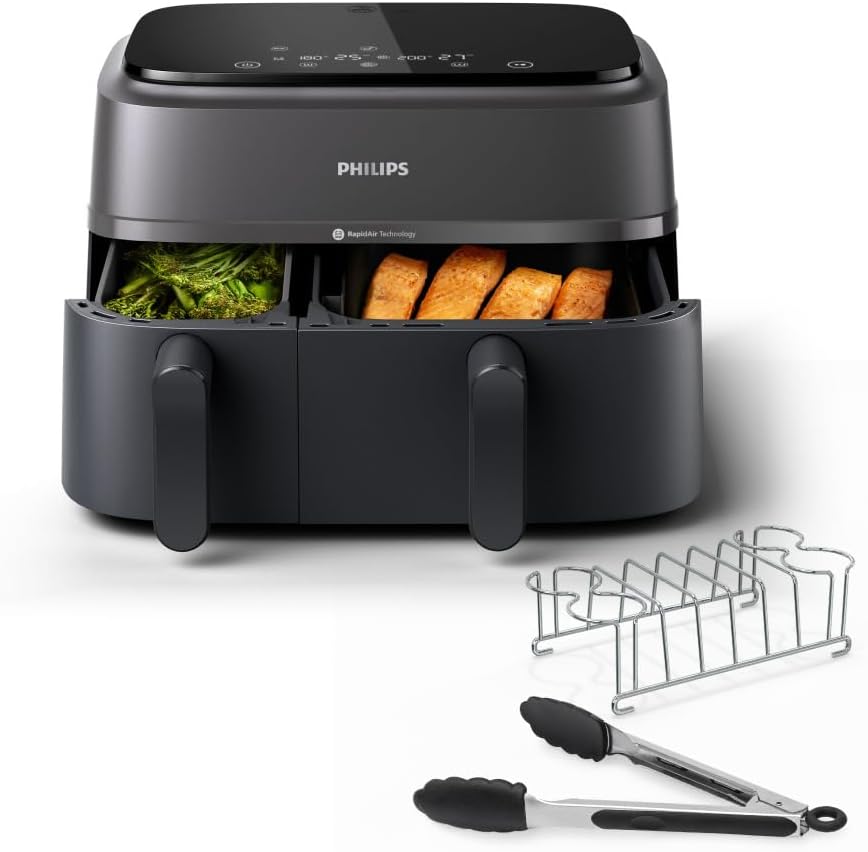 Philips freidora de aire, 9L, doble cesta