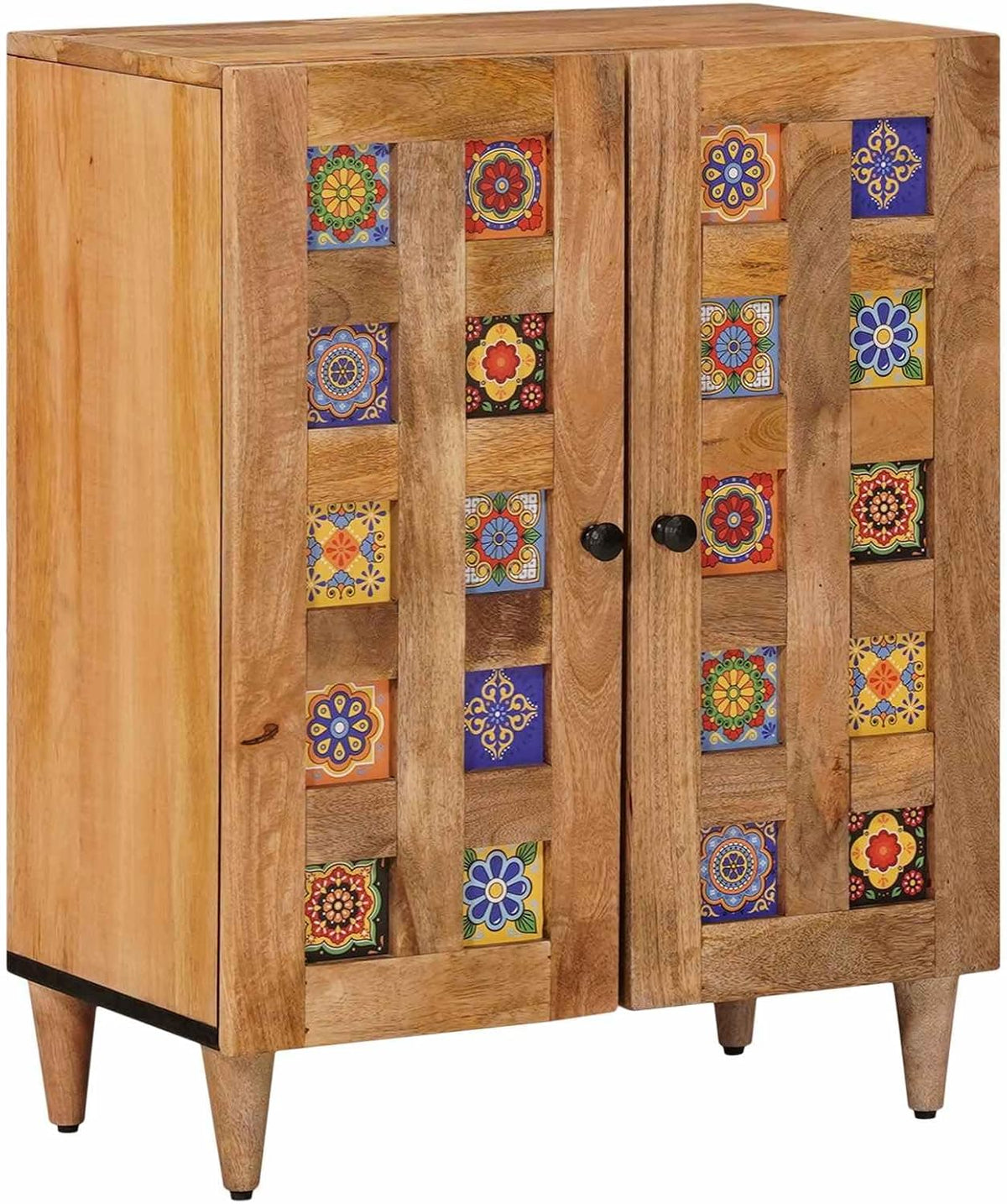 vidaXL armario, 60 × 33 × 75 cm, madera, vidaXL Aparador 60 x 33 x 75 cm Madera de Mango Maciza Natural