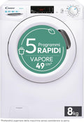 lavadora CSS128TW4-11, 8 kg, control inteligente, CANDY