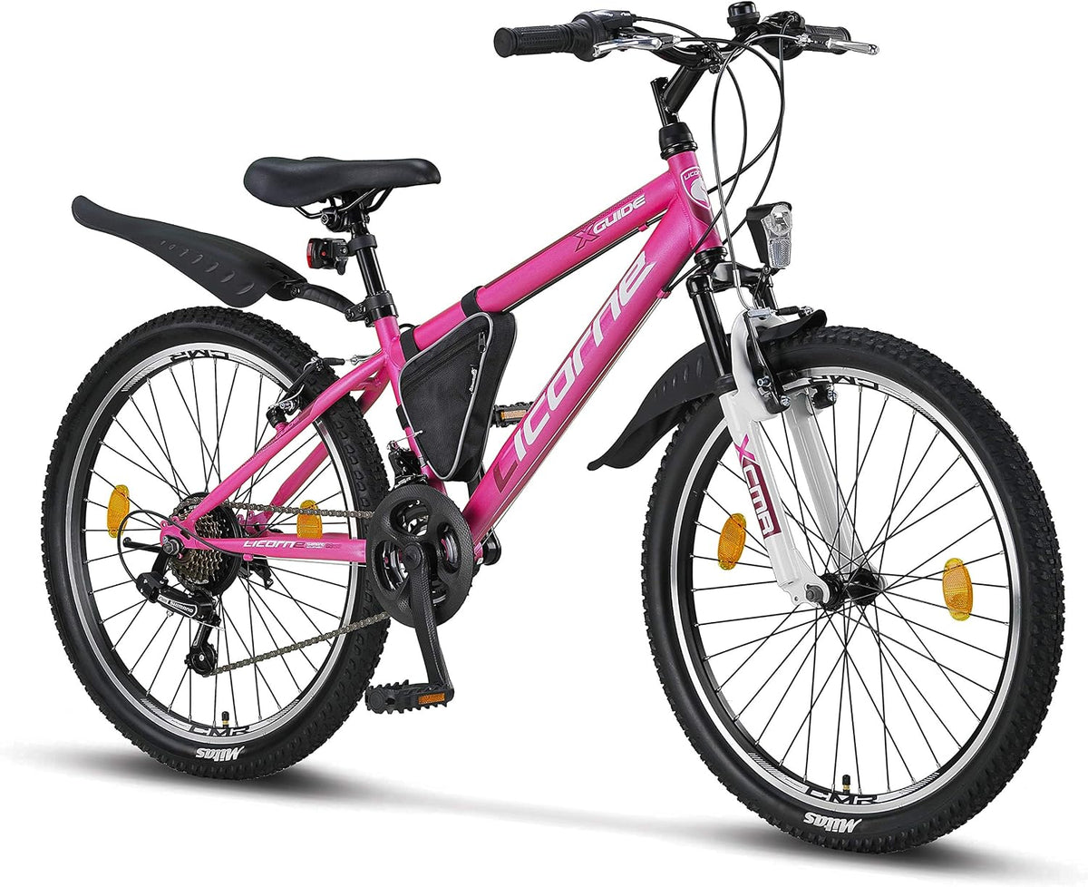 De montaña, 135 × 65 × 23 cm, Licorne Bike, 5 y 29 pulgadas para niñas