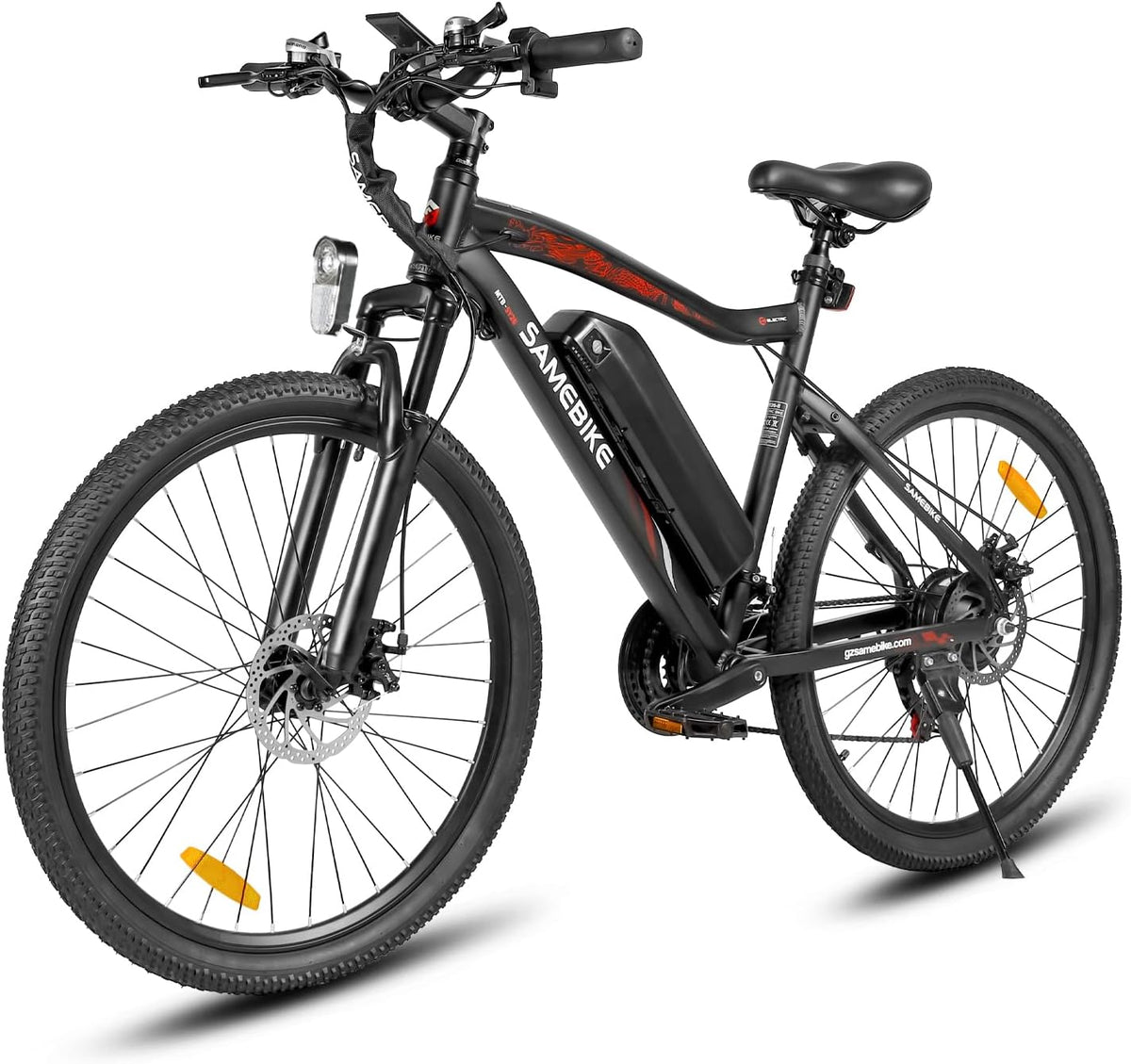 Eléctricas, inalámbrico, SAMEBIKE, 26' Bici Eléctrica, e Bike MTB batería 36V13Ah, Shiman0 21 velocidades