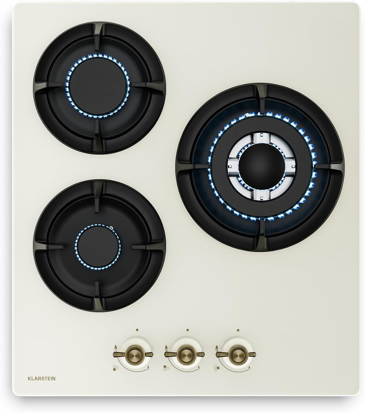 Klarstein placa de inducción, 45cm, 6050W, vidrio, 3 Quemadores 6050W