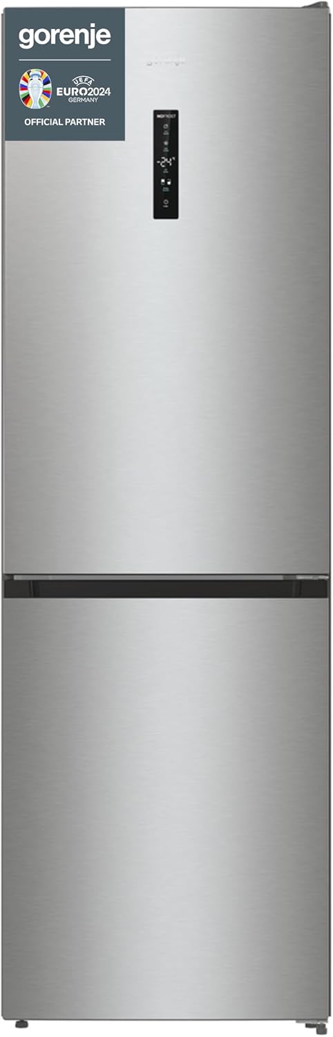 frigorífico DA2XL4, 185 cm, 204 l, 96 l, 38 dB, No Frost, con iluminación LED, acero, Gorenje