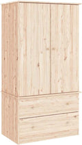 vidaXL armario, 90 × 55 × 170 cm, madera maciza