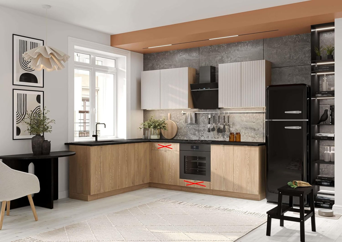 Módulos, para la cocina, Genérico Cocina Completa en L esquinero 200 y 260