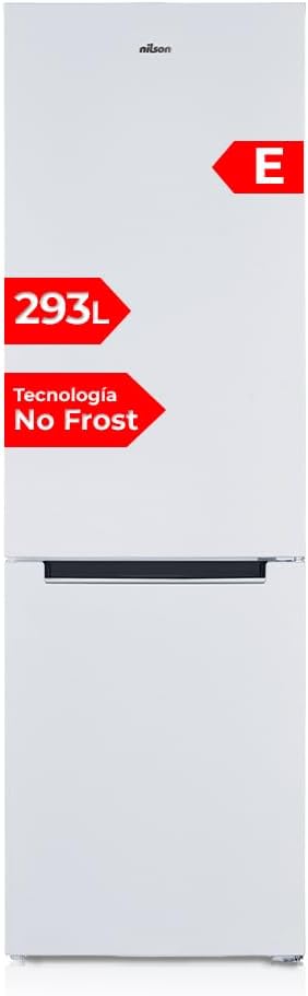 frigorífico NC185600ENF, 185,5 cm, 293 L, No Frost, blanco, NILSON, 2 Puertas. NC185600ENF, Capacidad 293 L