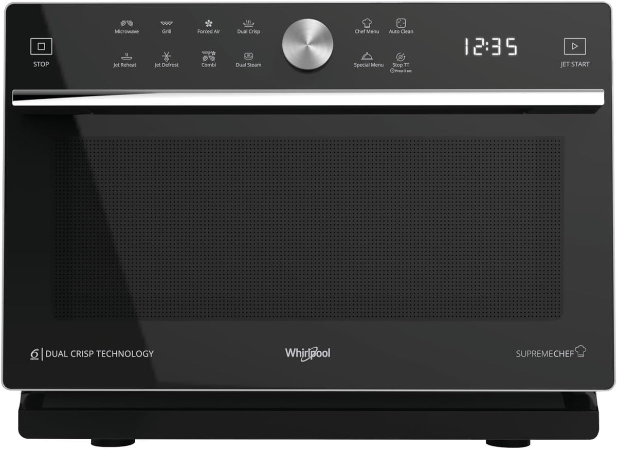 Microondas con grill MWSC933SB, 33L, 900 W, negro, Whirlpool