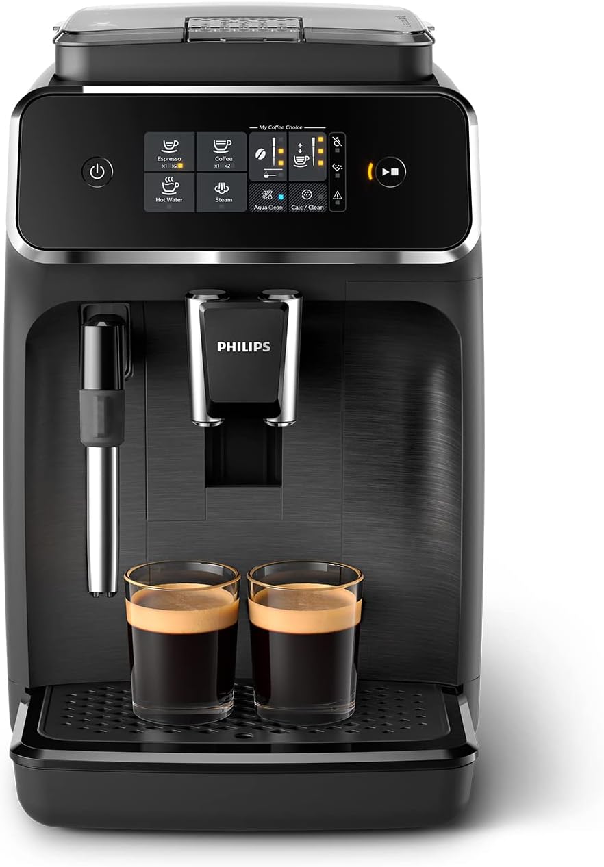 PHILIPS EP2220/10 cafetera, negro, PHILIPS Serie 2200 Cafetera Espresso Automática - 2 Cafés