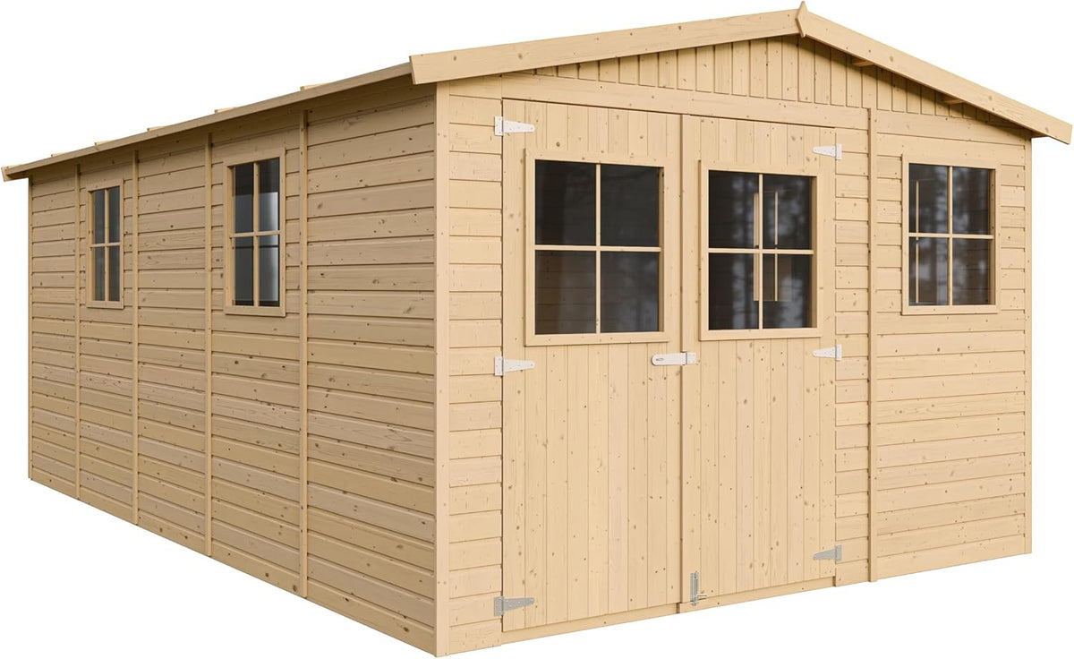 herramienta M337, 324 × 516cm, madera, para el jardín, TIMBELA