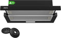 Campanas de pared CBCB6906D, 60 cm, negro, para la cocina, CIARRA