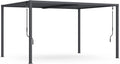 Pérgolas, 3 × 4 m, aluminio, gris, IDMarket, Pergola bioclimática cuchillas orientables 3 x 4 m