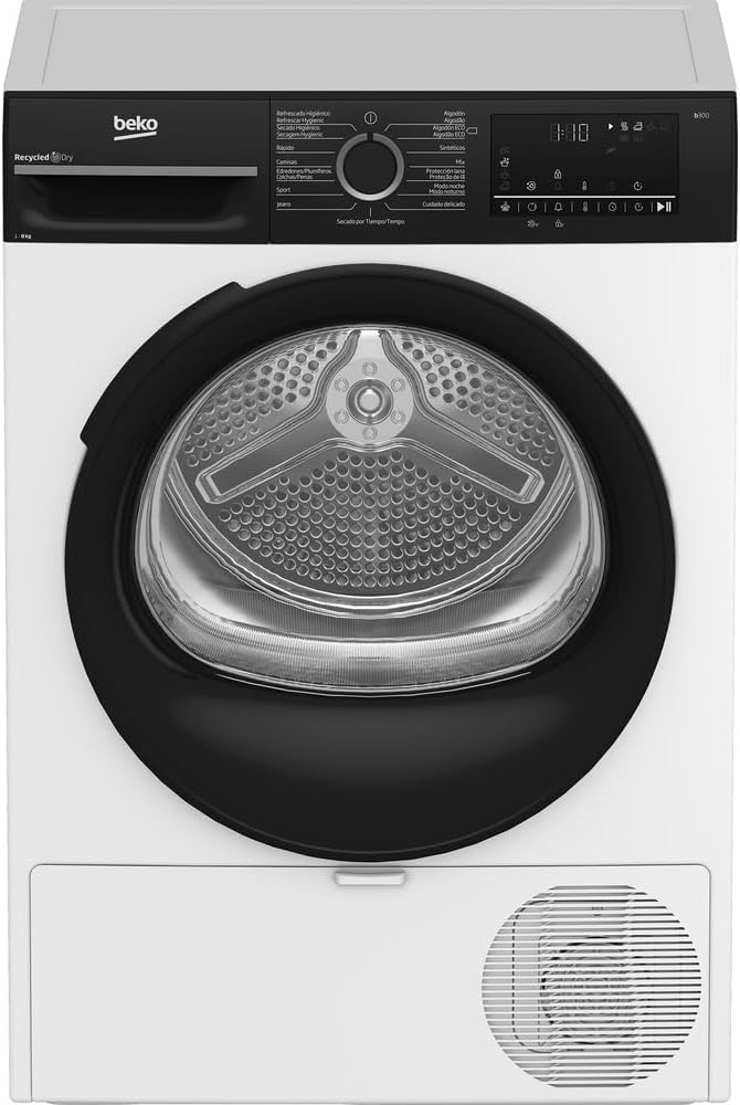 Beko BM3T48249W Secadoras con bomba de calor, 84,6 × 59,8 × 60,7 cm, 8kg, blanco