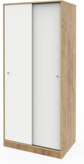armario, 180 × 74 × 50cm, con estantes, blanco, para el dormitorio, MUEBLES PITARCH, 1 Barra y 1 Estante Tipo altillo