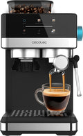 cafetera, 1350W, 1,7L, Cecotec, 20 Bares, Depósito Agua 1, 20 Niveles de Molienda, Depósito Café 150g