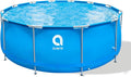 piscina, 450 × 122 cm, azul, AVENLI, Jilong Avenli Piscina Redonda con Estructura
