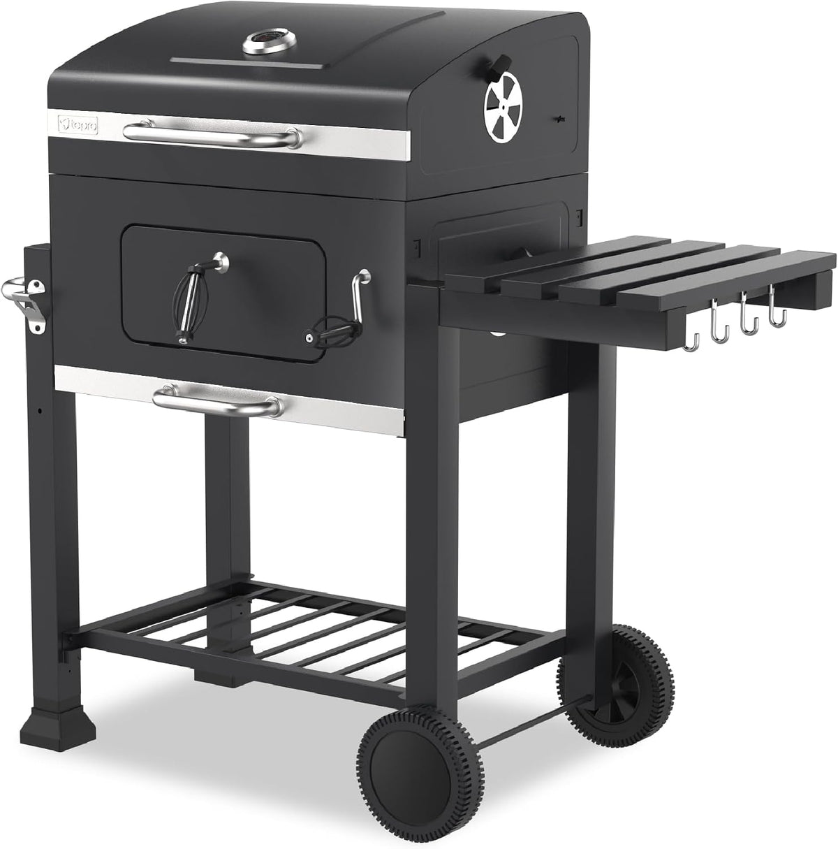 barbacoa, 56 × 41,5 cm, acero inoxidable, Tepro
