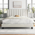 cama, 160 × 200cm, beige, Yaheetech