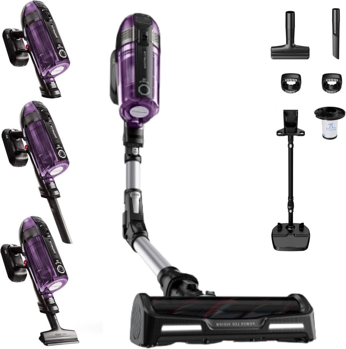 Rowenta RH98A0 sofá, 320 W, 0,9 L, Rowenta Xforce Flex 12.60 Allergy, Aspiradora Escoba sin Cable de 320 W Potencia, filtra hasta 99, 9% de partículas