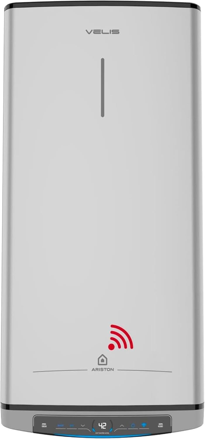 calentador de agua, 27,5cm, con WiFi, control inteligente, Ariston, 5cm Multiposición
