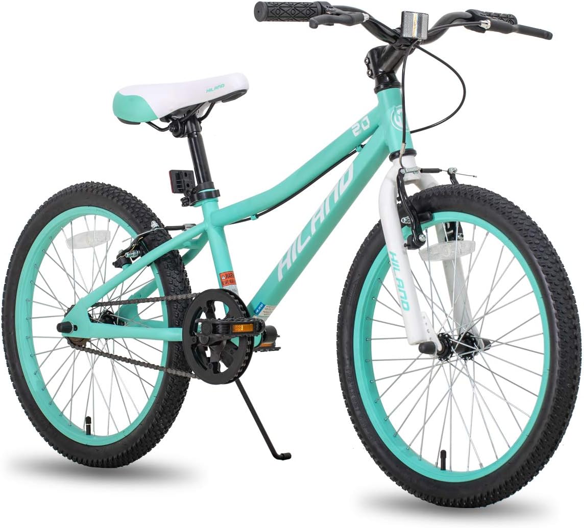 Bicicletas de montaña para niños, 100 cm, negro, HH HILAND, Bicicletas con Horquilla de Suspensión y Freno en V