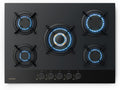 Klarstein placa de inducción, 70cm, 10.4kW, vidrio, 5 Quemadores de Latón