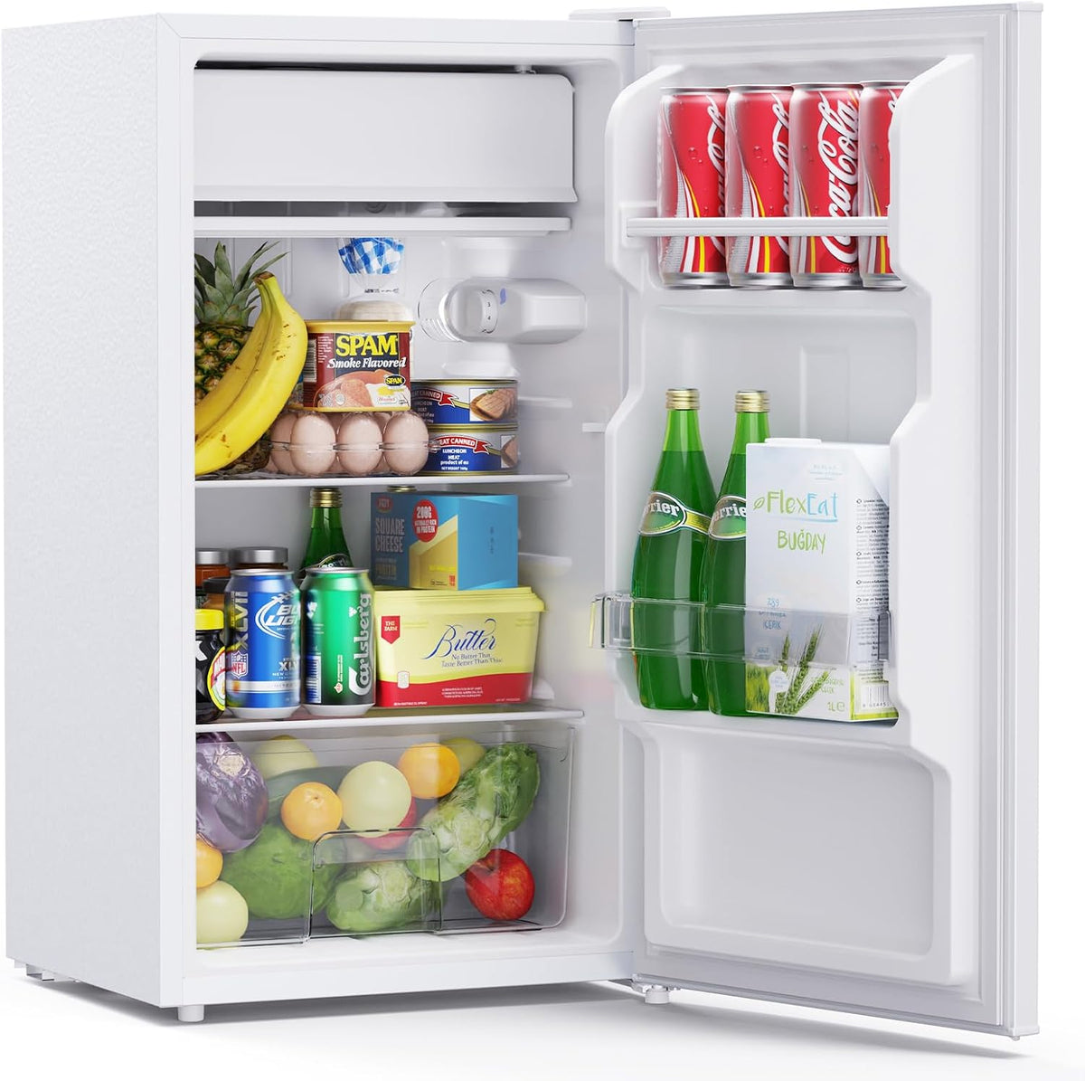 frigorífico CR85, 83 × 45 × 42,5 cm, 85L, blanco, Upstreman, CR85-Blanco
