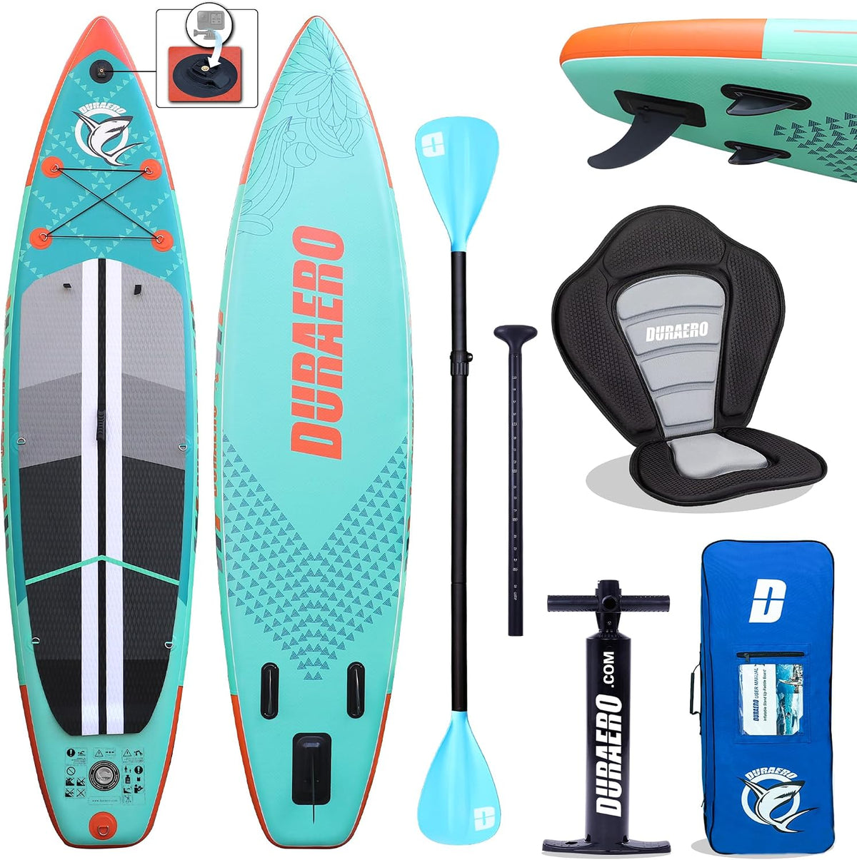 Tablas hinchables, 330 × 76 × 15 cm, 150 kg, azul, Liszton, Asiento de Kayak y Soporte para cámara, Remo 2 en 1, 330 x 76 x 15 cm, hasta 150 kg