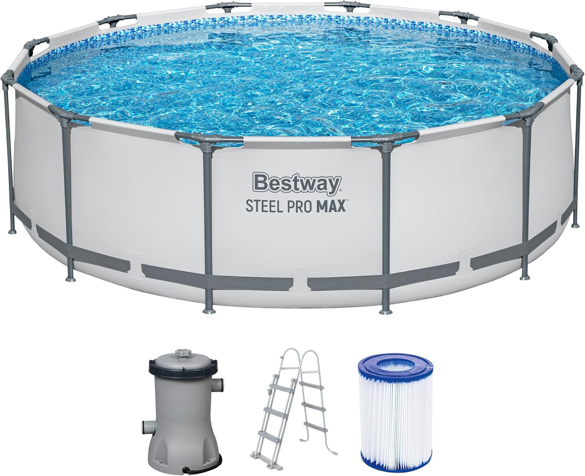 Bestway piscina, 366 × 100 cm, gris