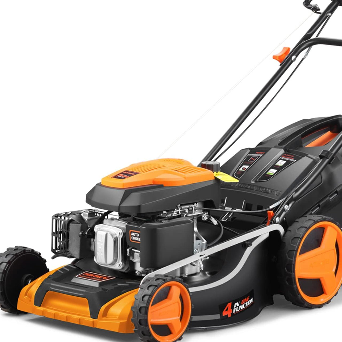 Cortacéspedes rotativos FX-RM5170PRO, 51 cm, 60 L, regulable, FUXTEC, 170 cm3 / 4 CV, 51 cm Ancho, autopropulsado con Velocidad Variable, Bolsa 60 L