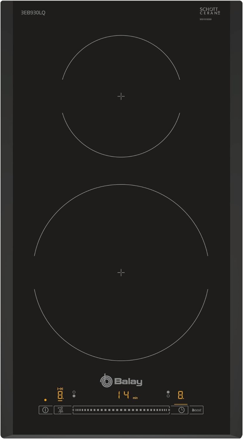placa de inducción, 30 cm, Balay, 2 Fuegos, 3EB930LQ