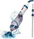aspirador, 222 cm, 4200 l, inalámbrico, azul, Enhulk, hasta 60 Minutos de autonomía, Aspirador de Piscina con pértiga telescópica, succión de 4200 l/h
