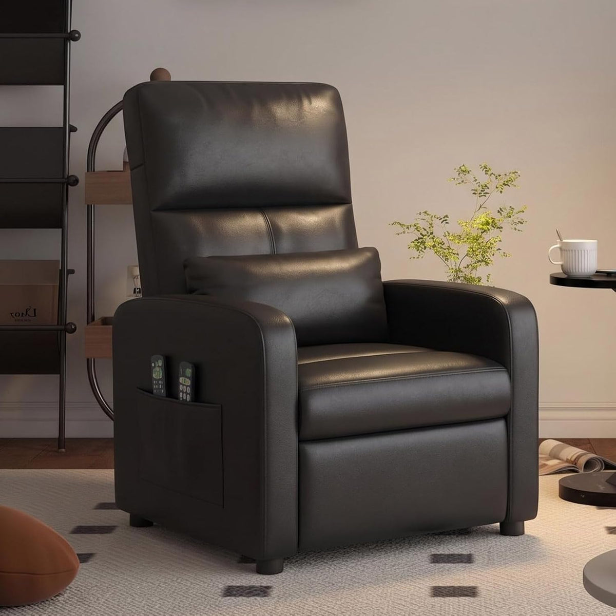 sillón, 83 × 76 × 102 cm, cuero, Litake, Litake Sillón reclinable eléctrico con Masaje y Calor, para Personas
