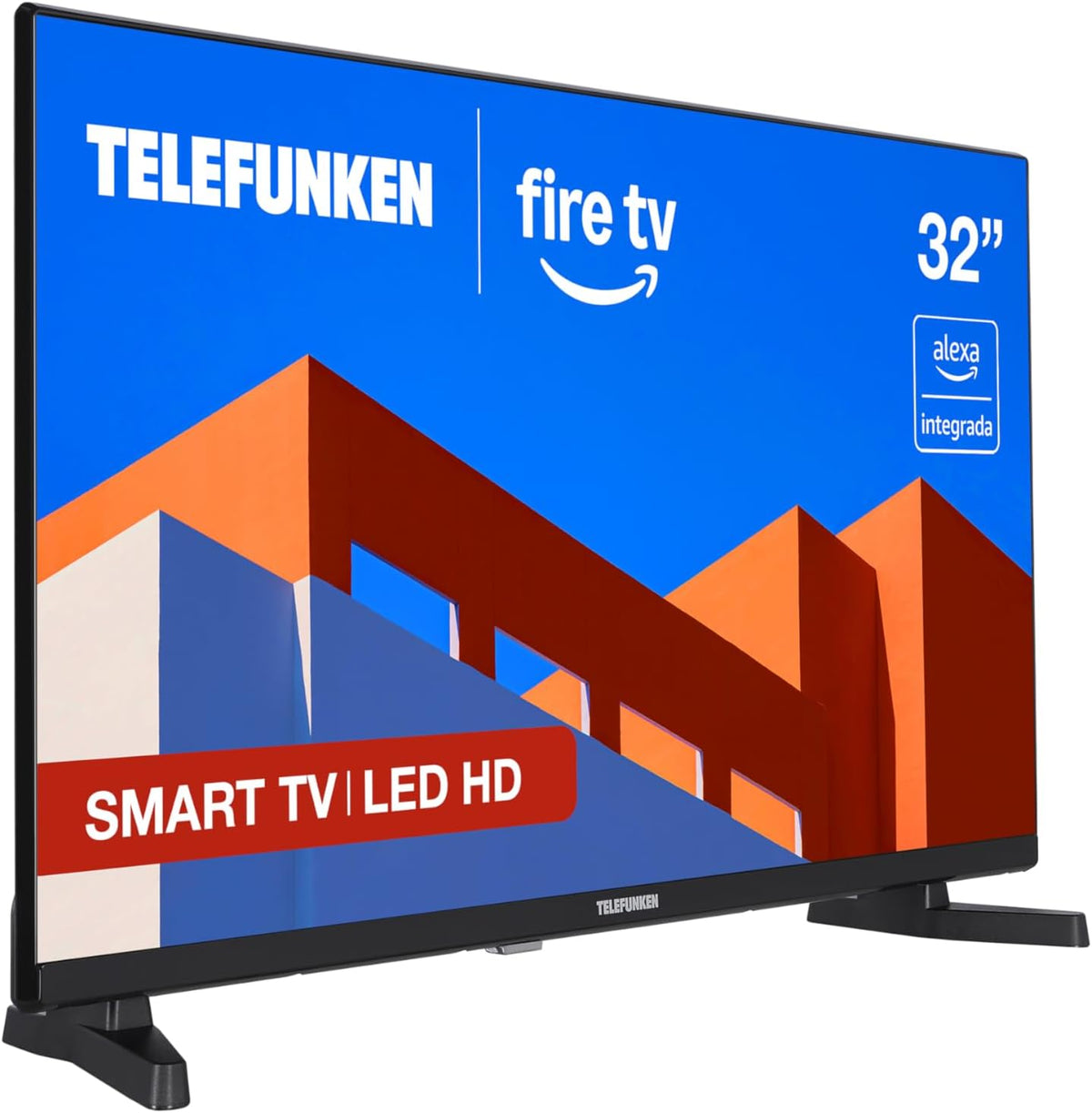 Smart TV HDR10, control inteligente, Telefunken, Telefunken 32FTV825, 32 Pulgadas HD, Smart TV Fire OS
