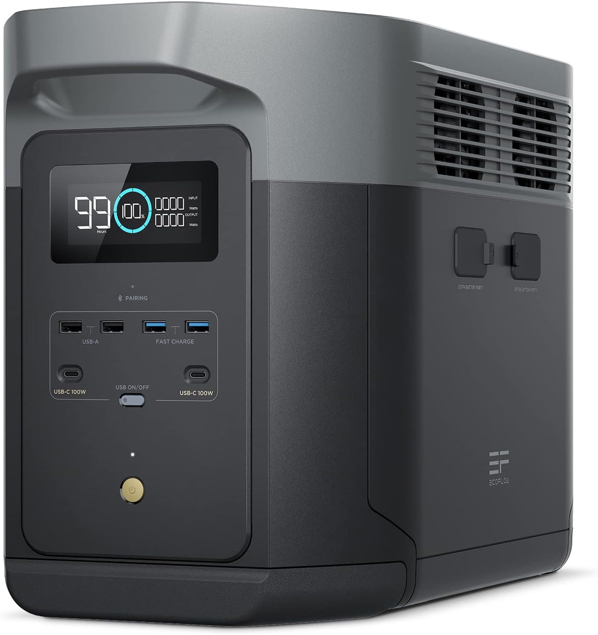 Generadores, 2048 Wh, EF ECOFLOW, Estación de energía portátil EcoFlow DELTA 2 Max 2048 Wh
