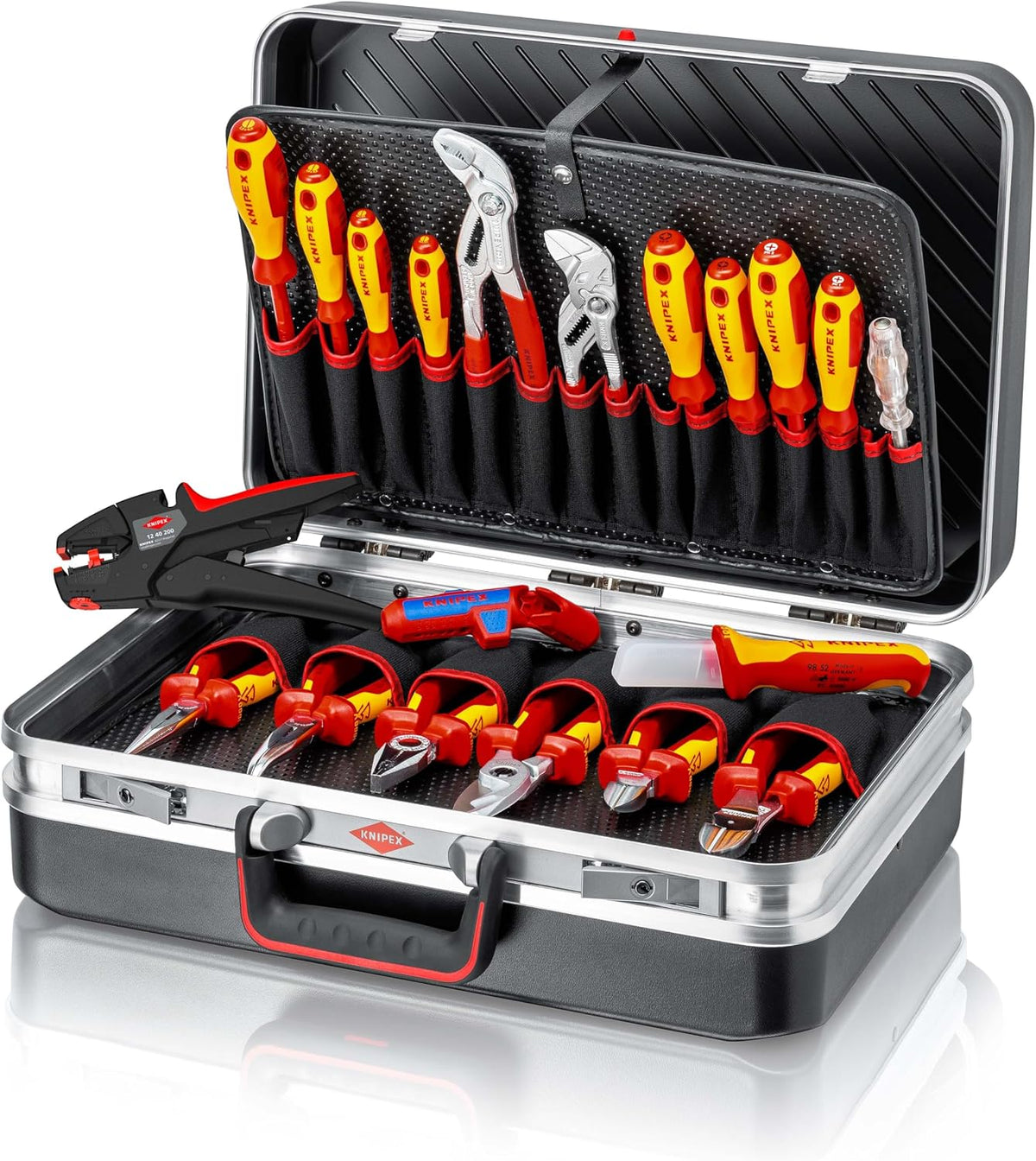 herramienta, 180 mm, 20 unidades, KNIPEX, KNIPEX Maleta de herramientas Vision24 Electro 20 piezas 180 mm, 00 21 20