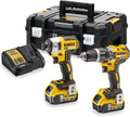 DEWALT DCK266P2T-QW taladro, 13mm, 18V, inalámbrico, Atornillador de Impacto DCF887, 2 Baterías 5Ah + Cargador DCB115