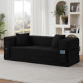 sofá, plegable, negro, Sapgaks, Sofá Cama 2 Plazas sin Marco