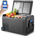 Neveras de viaje, 38L, 12V, 20°C, AAOBOSI, Nevera 12V Compresor -20°C a 20°C, 12/24V y 100-240V Rugged Nevera para Coches