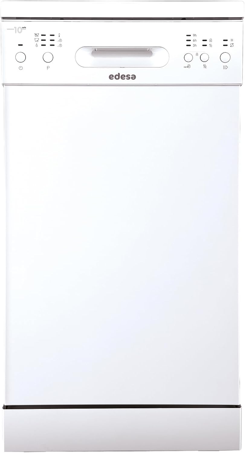 lavavajillas, 45 cm, 49 dB, blanco, Cata, Edesa Lavavajillas EDW 4610 WH Libre Instalación, 6 Programas, Ancho de 45 cm, Nivel sonoro 49 dB