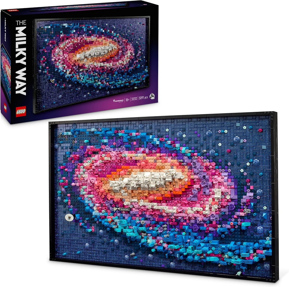 Sets de construcción, para el salón, LEGO, Regalo Creativo de Astronomía para Hombres y Mujeres, Maqueta para Adultos, Póster 3D 31212