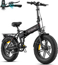 Bicicletas plegables eléctricas, 180 mm, 48V, inalámbrico, ENGWE, 48V 13Ah Batería Extraíble