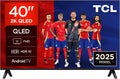 Smart TV, control inteligente, TCL, TCL 40V5C Televisor 40 Pulgadas QLED Full HD Smart TV