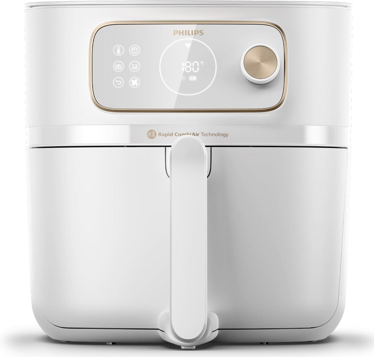 Philips HD9876/20 freidora de aire, 8,3 L, 2 kg, con WiFi, blanco, Philips Airfryer Combi Serie 7000 XXL - 8, 22 en 1 Airfryer, Conexión WiFi